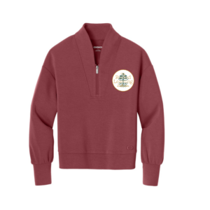 OGIO® Women’s Transcend 1/4-Zip with woven patch left chest