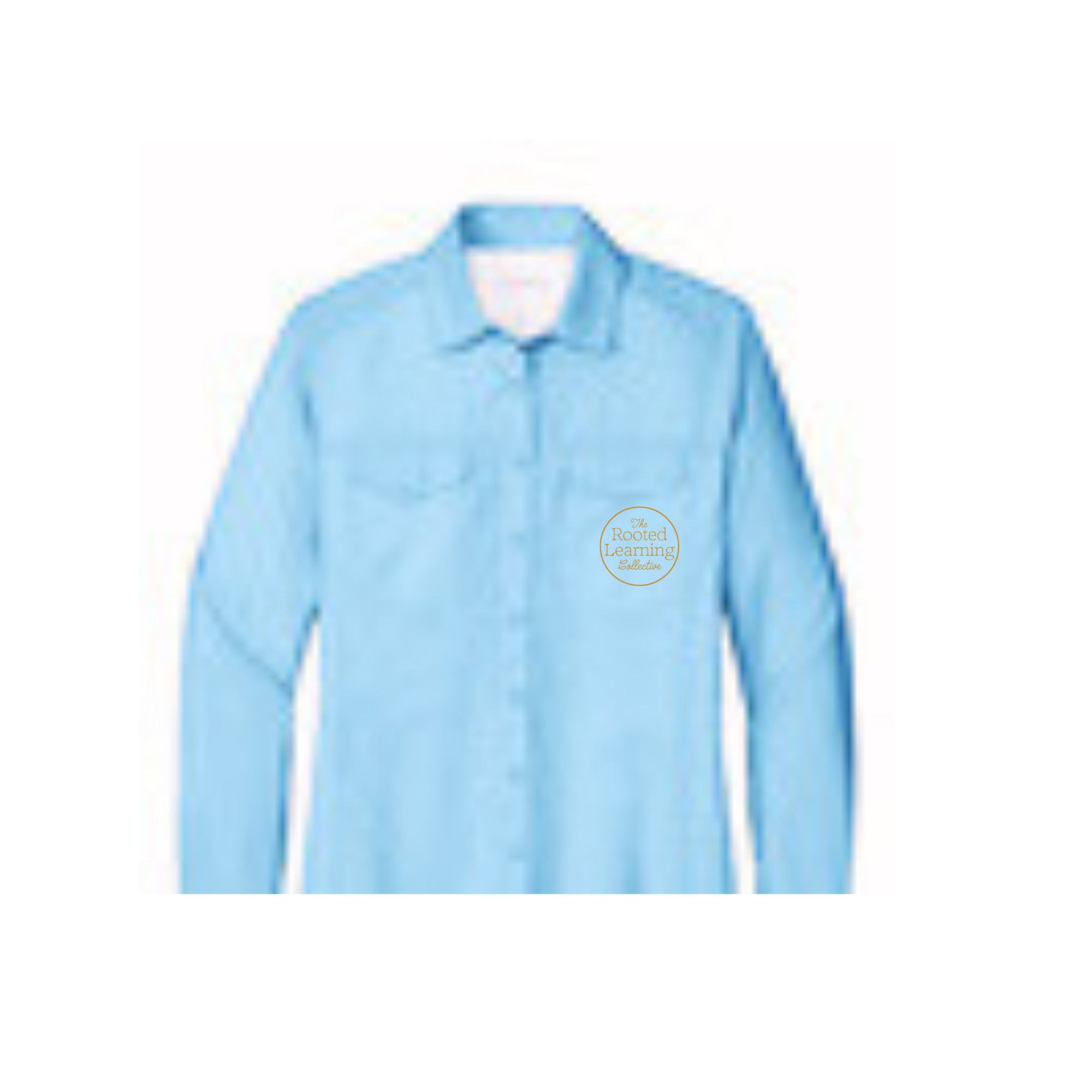 Port Authority® Women's Long Sleeve UV Daybreak Shirt with logo on pocket - Image 4