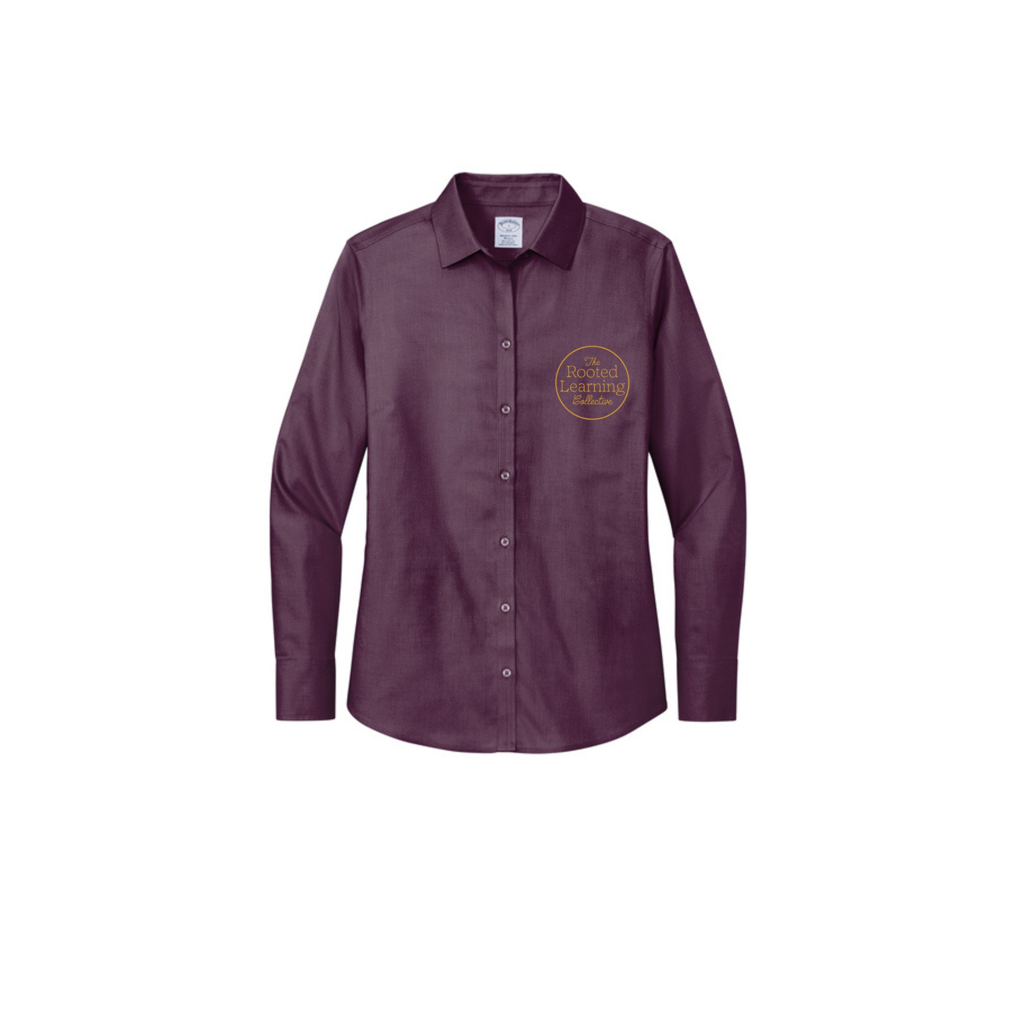 Brooks Brothers® Women’s Wrinkle-Free Stretch Nailhead Shirt w/left chest imprint - Image 4