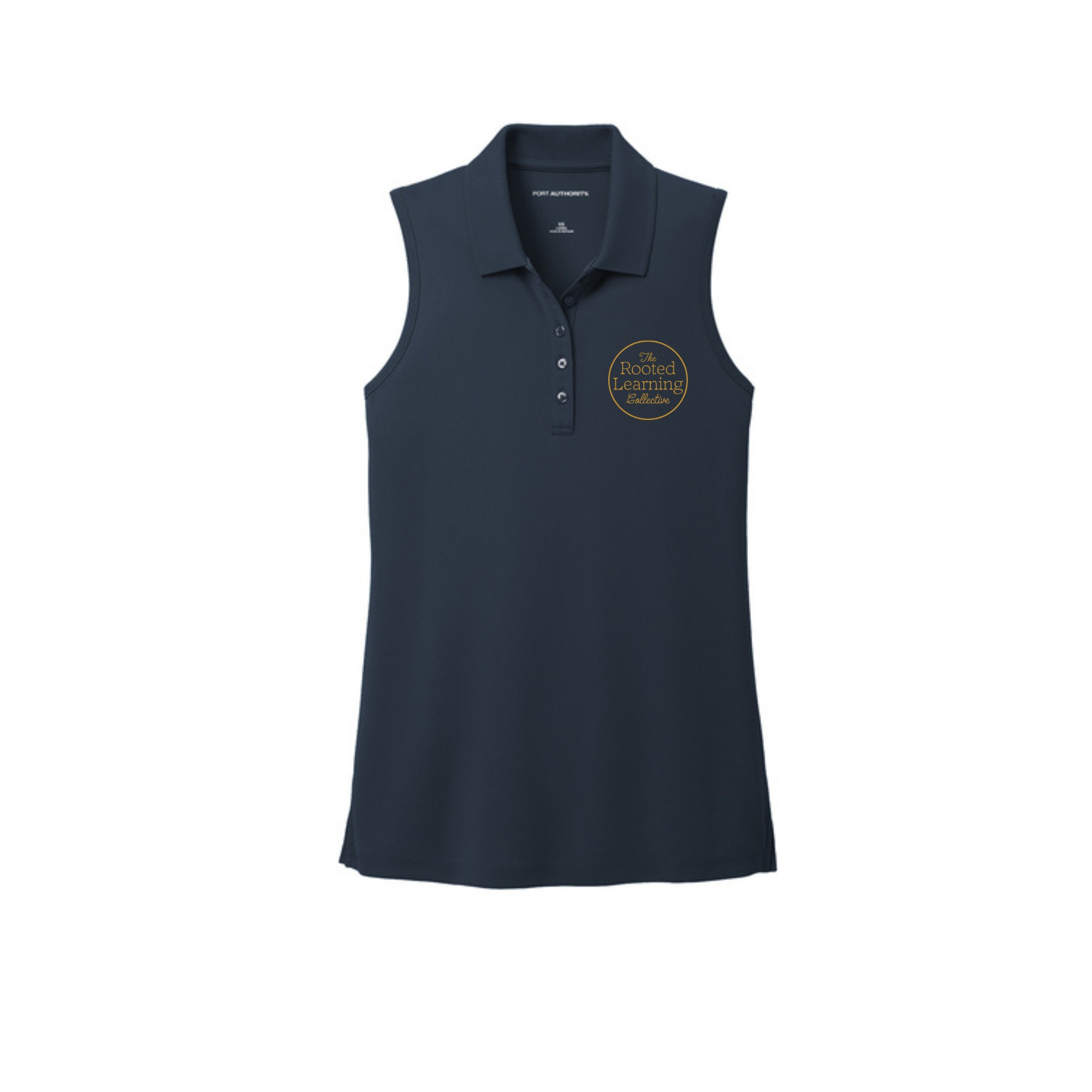 Port Authority® Women's Dry Zone® UV Micro-Mesh Sleeveless Polo with left chest imprint - Image 5
