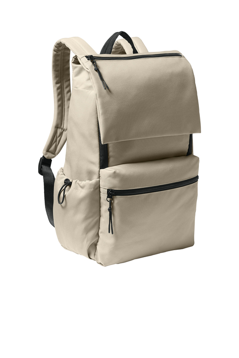 Port Authority Matte Oxford Backpack with embroidered patch - Image 3
