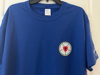 Unisex Port Authority Core Blend Tee in True Royal