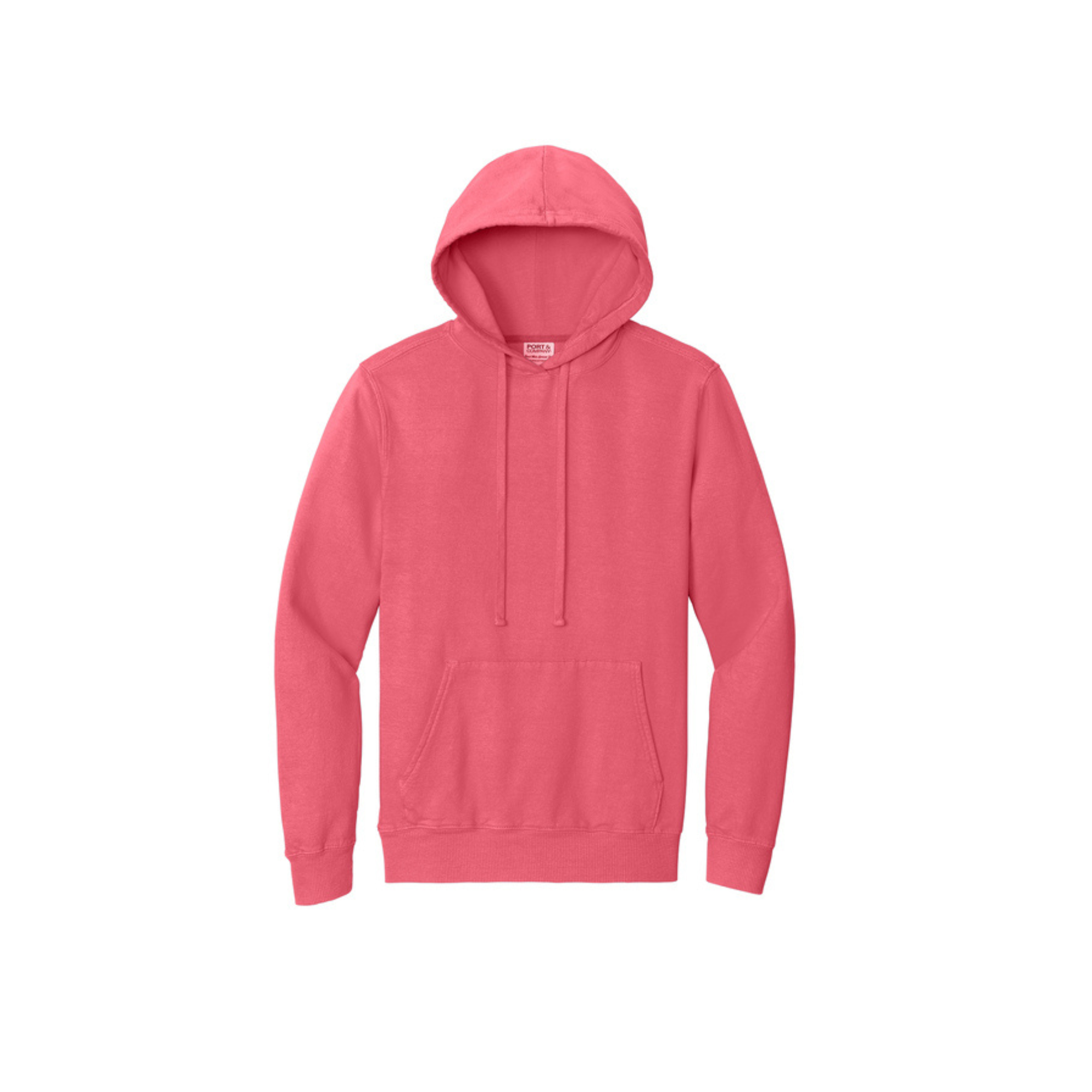 Port & Co Beach Wash Pullover Hooded Sweatshirt with embroidered logo - Image 5