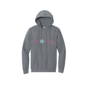 Port & Co Beach Wash Pullover Hooded Sweatshirt with embroidered logo