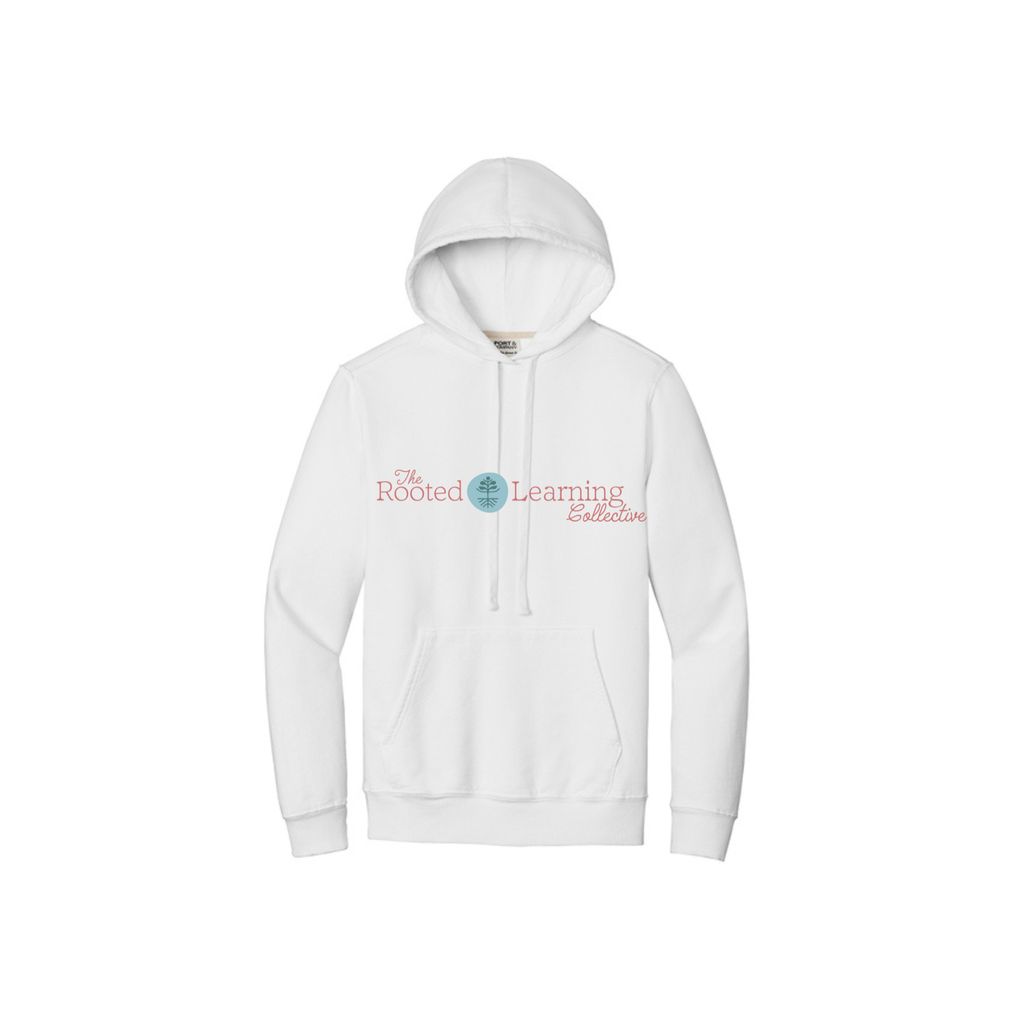 Port & Co Beach Wash Pullover Hooded Sweatshirt with embroidered logo - Image 2