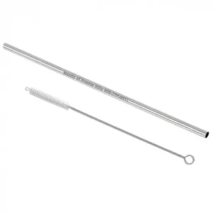 Stainless Steel Straw and cleaner with engraved logo