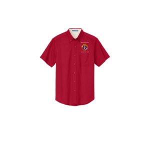 Port Authority Short Sleeve Super Pro React Twill Shirt with embroidered logo